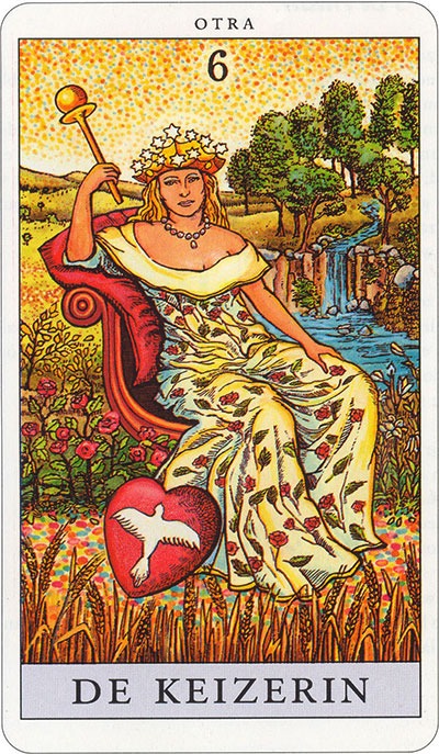 Tarotkaart 08 De Keizerin 6 grote Arcana De Tarot in de herstelde orde